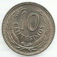 Uruguai - 10 Centesimos 1953 (Km# 35)