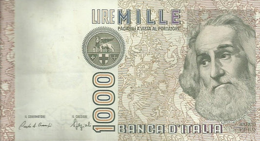 Itália - 1000 Liras 1982 (# 109b)