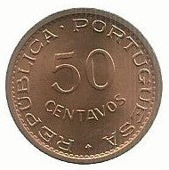 S.T. Principe - 50 Centavos 1971 (Km# 17.2)