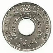 British W. Africa - 1/10 Penny 1947 (Km# 20)