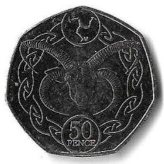 Ilha Man - 50 Pence 2017 (Km# 1583)