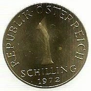 Austria - 1 Schilling 1972 (Km# 2886)