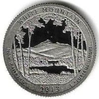 USA - 25 Cents 2013 (Km# .. 542a) White Mountain