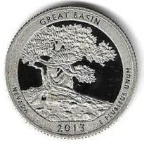 USA - 25 Cents 2013 (Km# 544a) Great Basin