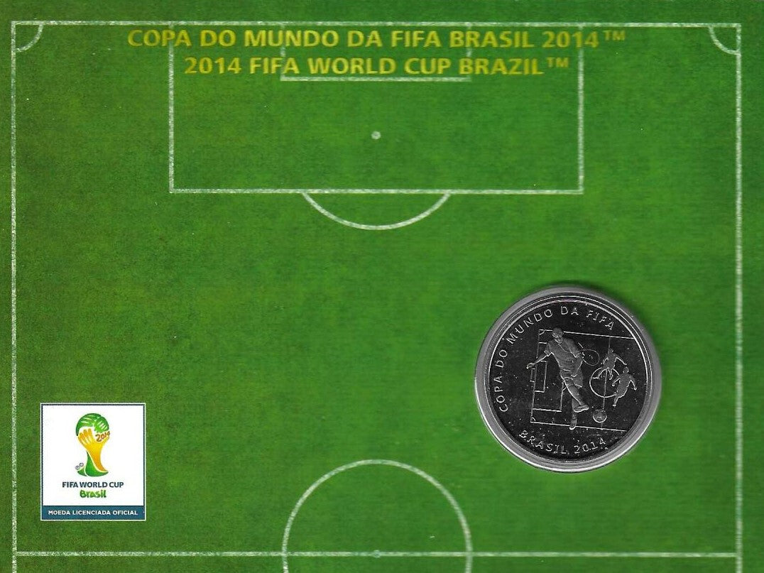 Brasil - 2 Reais 2014 (Km# 694) Passe