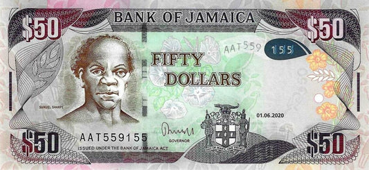 Jamaica - 50 Dolares 2020 (# 94f)