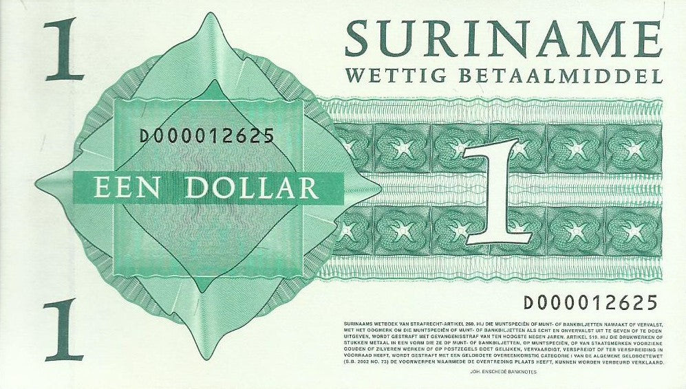 Suriname - 1 Dolar 2004 (# 155)