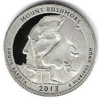 USA - 25 Cents 2013 (Km# 546a) Mount Rushmore