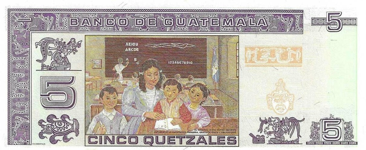 Guatemala - 5 Quetzales 2006 (# 106b)