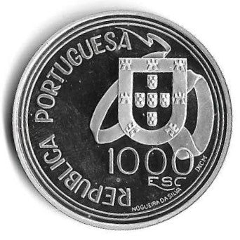 Portugal/Cabo Verde- 1000$00 1994 (Km# 675/26) Tratado Tordesilhas