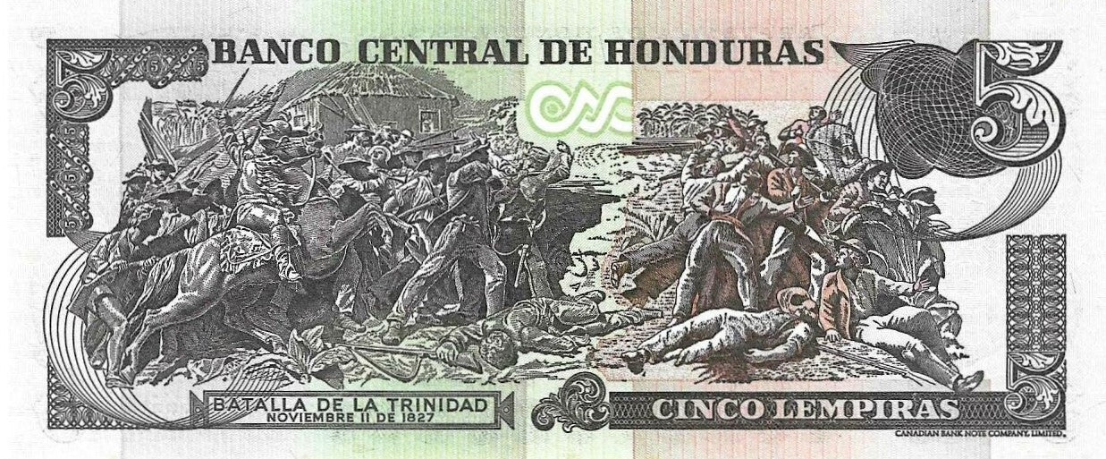 Honduras - 5 Lempiras 2003 (# 85c)