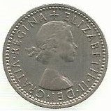 Inglaterra - 6 Pence 1957 (Km# 903)