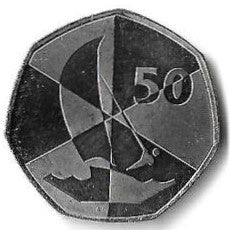 Gibraltar - 50 Pence 2019 (Km# 1655) Jogos da Ilha