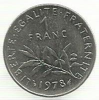 França - 1 Franco 1978 (Km# 925.1)