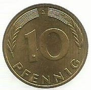 Alemanha - 10 Pfennig 1991 (A)(Km# 108)