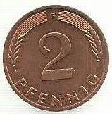 Alemanha - 2 Pfennig 1981 (G)(Km# 106a)