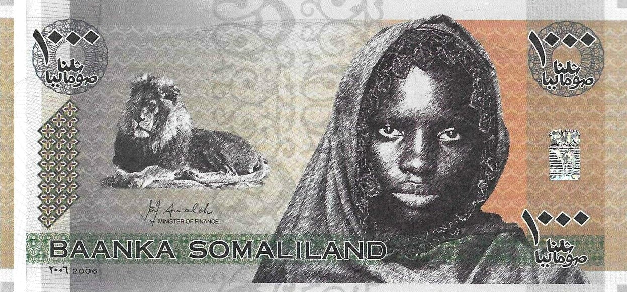 Somalilândia - 1000 Shillings 2006 (# Cs01)