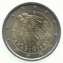 Italia - 2 Euro 2014 (Km# 367)  Carabinieri