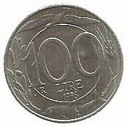 Italia - 100 Liras 1998 (Km# 159)