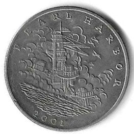 Liberia - 5 Dolares 2001 (Km# ..) Pearl Harbor