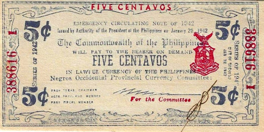 Filipinas - 5 Centavos 1942 (# S640)