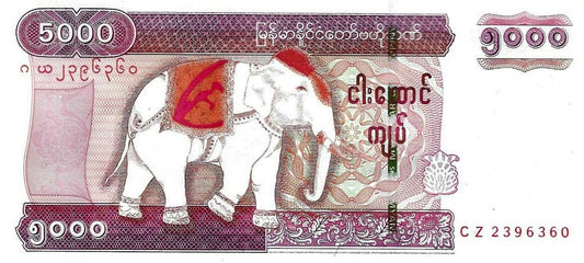 Burma - 5000 Kyats 2014 (# 83)