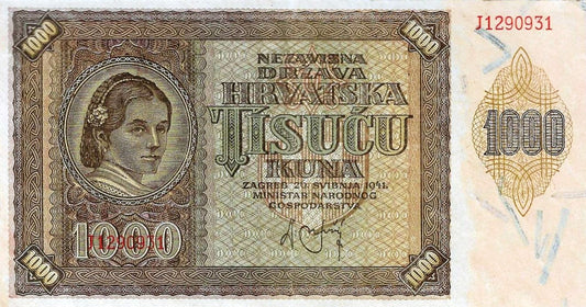 Croacia - 1000 Kuna 1941 (# 4)