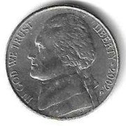 USA - 5 Cents 2002 (Km# 192)