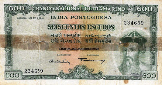 India Portuguesa - 600$00 1959 (# 45)