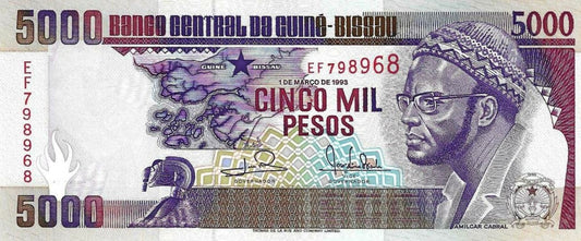 Guiné Bissau - 5000 Pesos 1993 (# 14b)