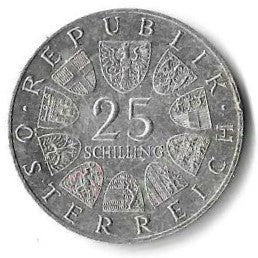 Austria - 25 Schillings 1967 (Km# 2901)  Maria Theresa