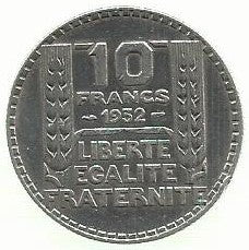 França - 10 Francos 1932 (Km# 878)