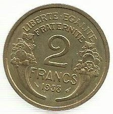 França - 2 Francos 1938 (KM# 886)