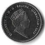 Gibraltar - 5 Pence 2019 (Km# 1649) Jogos da Ilha