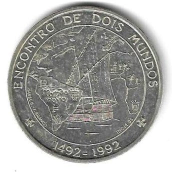 Portugal - 1000$00 1992 (Km# 657) Enc. 2 Mundos