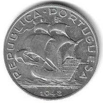 Portugal - 5$00 1942 (Km# 581)