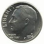 USA - 1 Dime 1974 (Km# 195a)