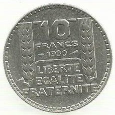 França - 10 Francos 1930 (Km# 878)