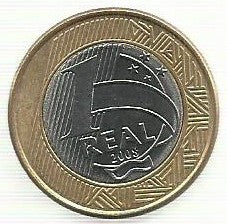 Brasil - 1 Real 2008 (Km# 652a)