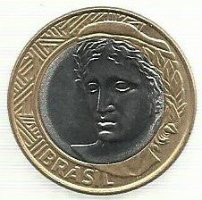 Brasil - 1 Real 2008 (Km# 652a)