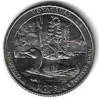 USA - 25 Cents 2018 (Km# Novo) Voyageurs