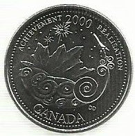 Canadá - 25 Centimos 2000 (Km# 381) Conquista