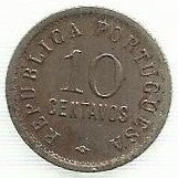 Angola - 10 Centavos 1923 (Km# 63)