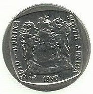 Africa Sul - 2 Rand 1990 (Km# 139)