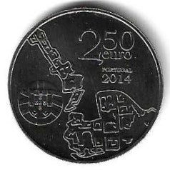 Portugal - 2,50 Euro 2014 (Km# 846) Coimbra Alda e Sofia