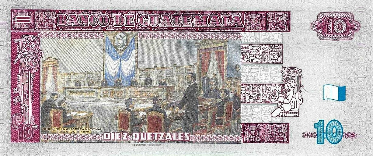 Guatemala - 10 Quetzales 2008 (# 117)