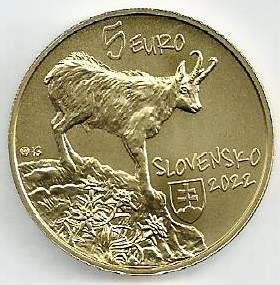 Eslovaquia - 5 Euro 2022 (Km# 187) Camurça Tatra