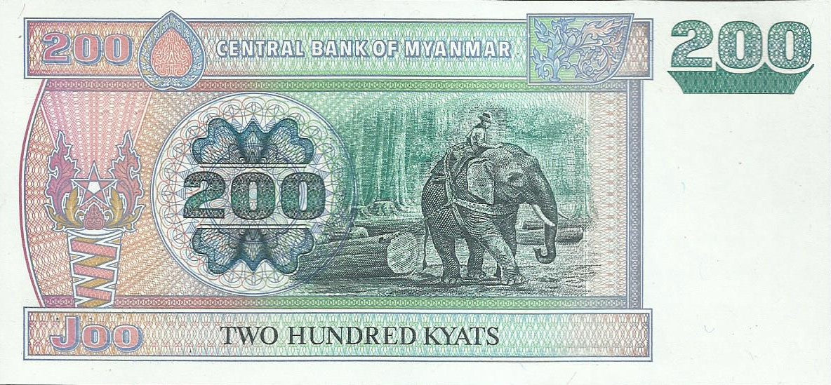 Burma - 200 Kyats 2004 (# 78)