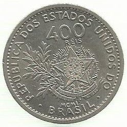 Brasil - 400 Reis 1901 (Km# 505)