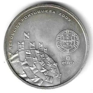 Portugal - 8 Euro 2003 (Km# 750) Futebol é uma festa)